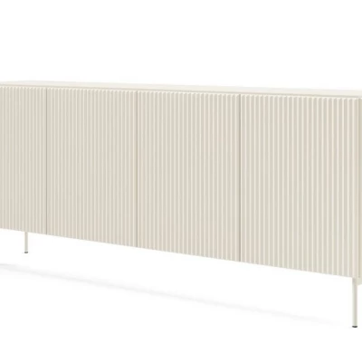 Široká komoda s dvířky BOAZ - kašmír