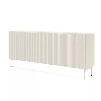 Široká komoda s dvířky BOAZ - kašmír