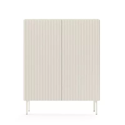 Vysoká komoda s dvířky BOAZ - kašmír