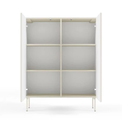 Vysoká komoda s dvířky BOAZ - kašmír