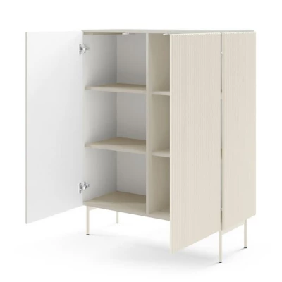 Vysoká komoda s dvířky BOAZ - kašmír