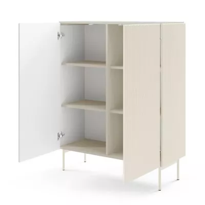 Vysoká komoda s dvířky BOAZ - kašmír