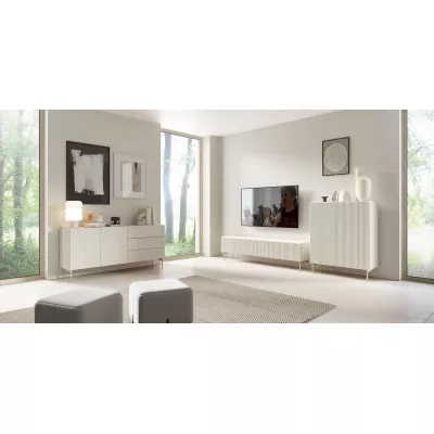 Široká komoda s dvířky BOAZ - kašmír