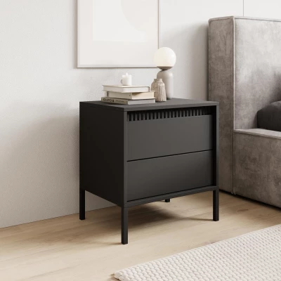 Noční stolek MOULTON - černý
