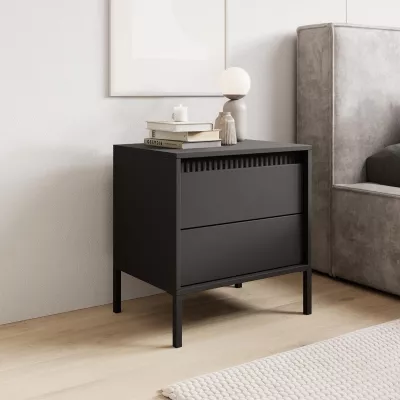 Noční stolek MOULTON - černý