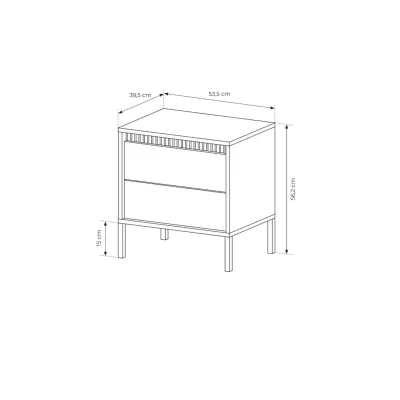 Noční stolek MOULTON - černý