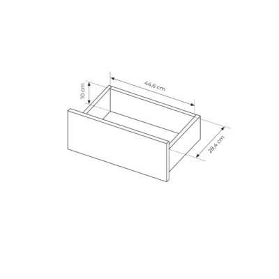 Noční stolek MOULTON - černý