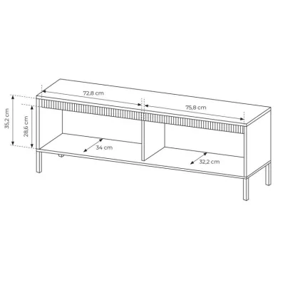TV stolek 153 cm MOULTON - béžový
