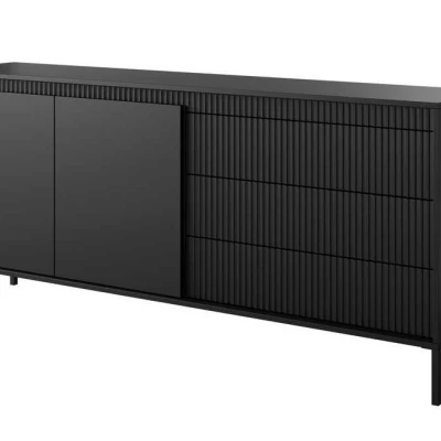 Kombinovaná široká komoda MOULTON - černá