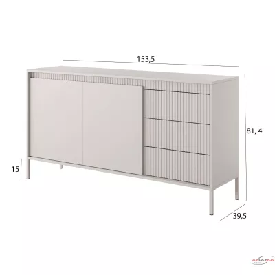 Kombinovaná komoda MOULTON - béžová