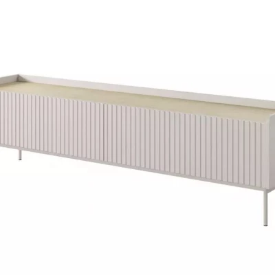 Široký TV stolek 181 cm MATION - dub scandi / béžový