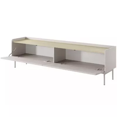 Široký TV stolek 181 cm MATION - dub scandi / béžový