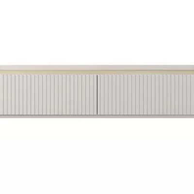 Široký TV stolek 181 cm MATION - dub scandi / béžový
