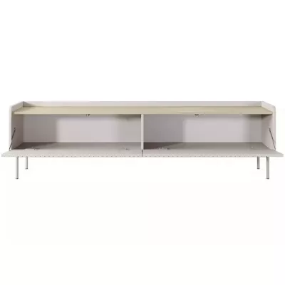 Široký TV stolek 181 cm MATION - dub scandi / béžový
