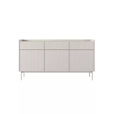 Kombinovaná komoda MATION - dub scandi / béžová