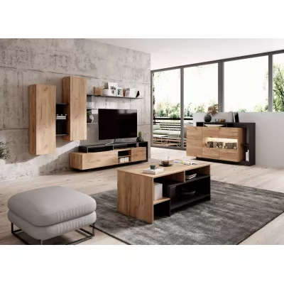 Konferenční stolek EUFALA - dub kraft / antracitový