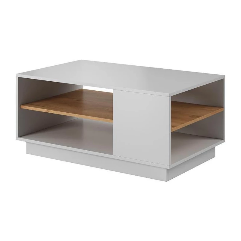 Konferenční stolek SYLVANIA - dub kraft zlatý / bílý