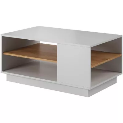 Konferenční stolek SYLVANIA - dub kraft zlatý / bílý