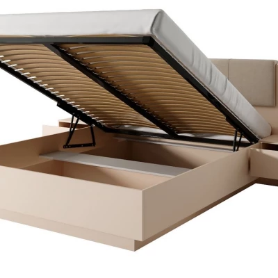 Sestava do ložnice s postelí 160x200 SLOCOMB 1 - béžová