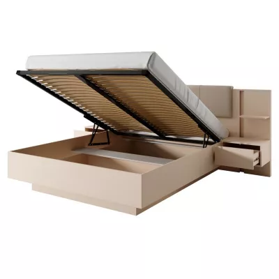 Sestava do ložnice s postelí 160x200 SLOCOMB 1 - béžová