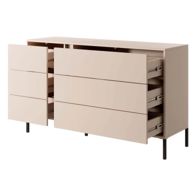 Sestava do ložnice s postelí 160x200 SLOCOMB 1 - béžová