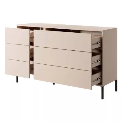 Sestava do ložnice s postelí 160x200 SLOCOMB 1 - béžová