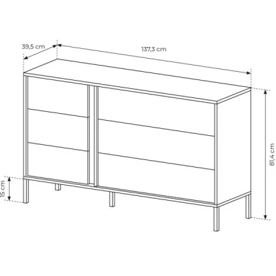 Sestava do ložnice s postelí 160x200 SLOCOMB 1 - béžová