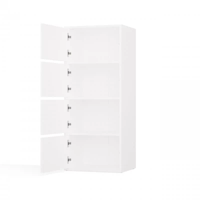 Úzká komoda s dvířky ATALLA - bílá