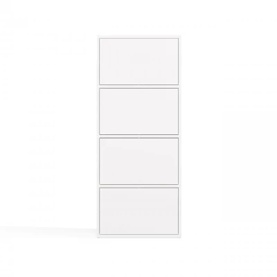 Úzká komoda s dvířky ATALLA - bílá