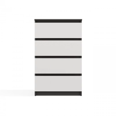 Komoda se šuplíky TAAVI - antracitová / bílá