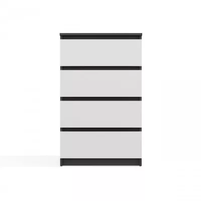 Komoda se šuplíky TAAVI - antracitová / bílá