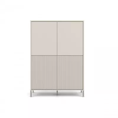 Čtyřdveřová policová skříň 104 cm ELBA - kašmír