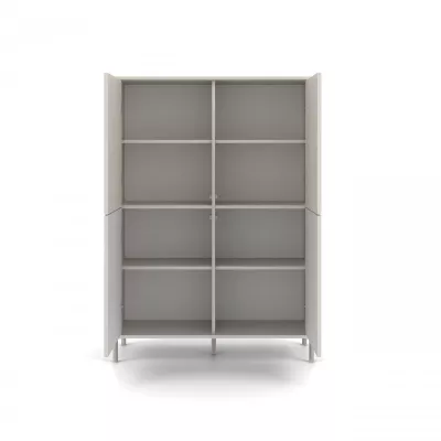 Čtyřdveřová policová skříň 104 cm ELBA - kašmír