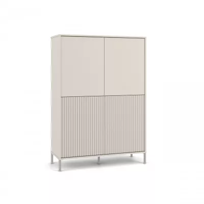 Čtyřdveřová policová skříň 104 cm ELBA - kašmír