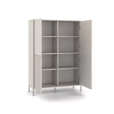 Čtyřdveřová policová skříň 104 cm ELBA - kašmír