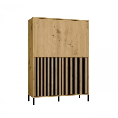 Čtyřdveřová policová skříň 104 cm ELBA - dub artisan