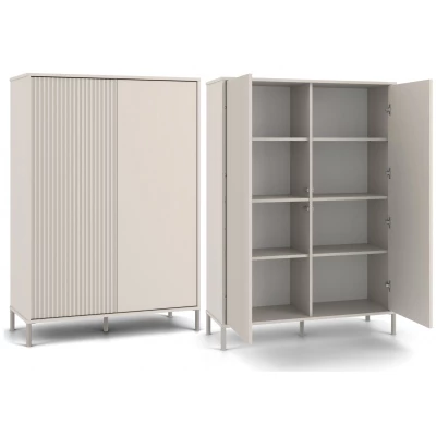 Vysoká policová skříň 104 cm ELBA - kašmír