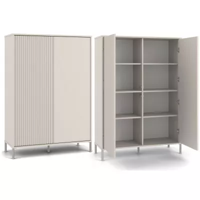 Vysoká policová skříň 104 cm ELBA - kašmír