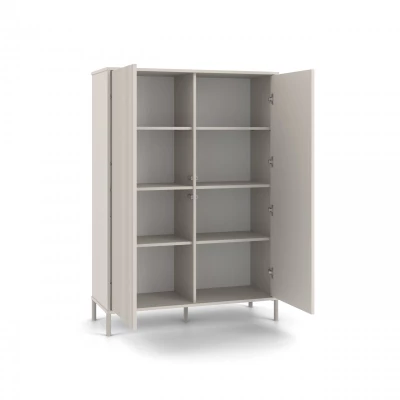 Vysoká policová skříň 104 cm ELBA - kašmír