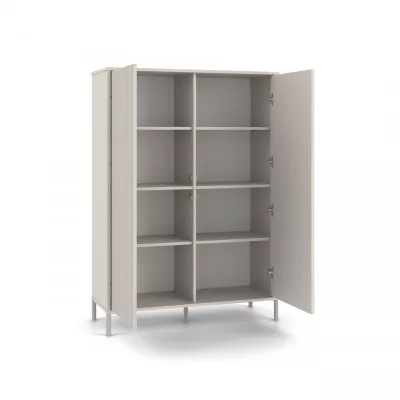 Vysoká policová skříň 104 cm ELBA - kašmír