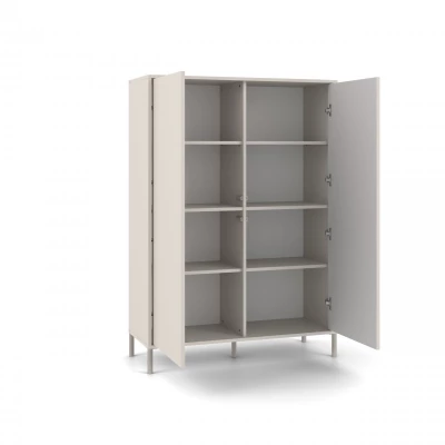 Vysoká policová skříň 104 cm ELBA - kašmír