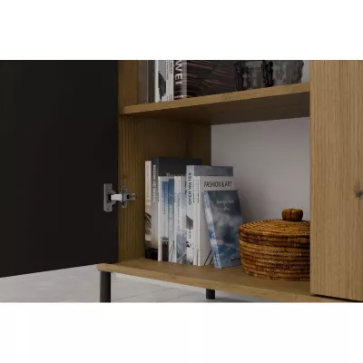 Vysoká policová skříň 104 cm ELBA - dub artisan