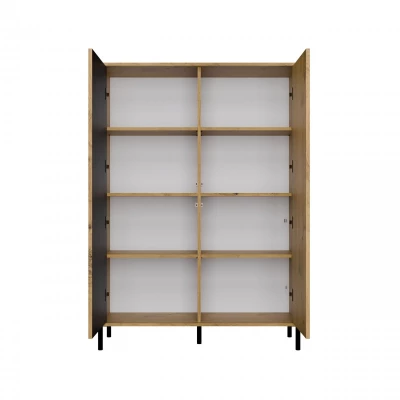 Vysoká policová skříň 104 cm ELBA - dub artisan