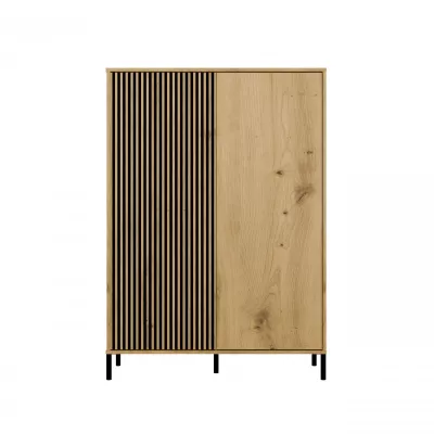 Vysoká policová skříň 104 cm ELBA - dub artisan