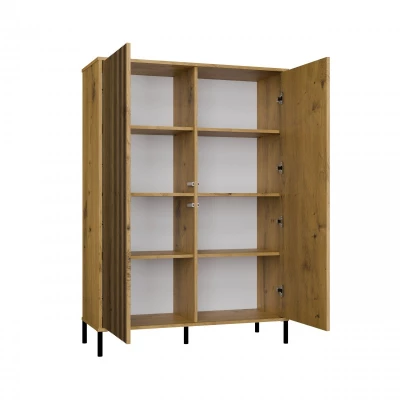 Vysoká policová skříň 104 cm ELBA - dub artisan