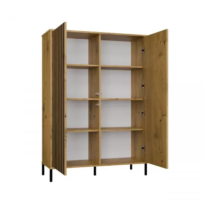 Vysoká policová skříň 104 cm ELBA - dub artisan