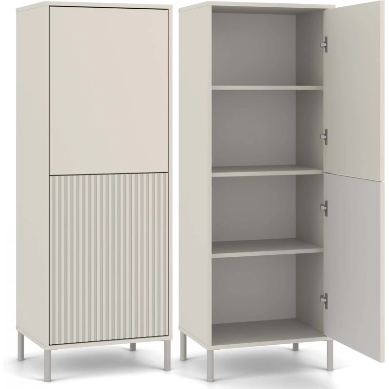 Dvoudveřová policová skříň 54 cm ELBA - kašmír