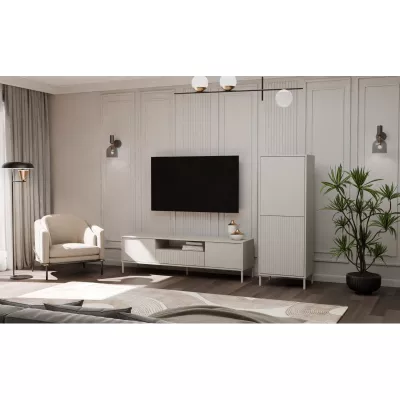 Dvoudveřová policová skříň 54 cm ELBA - kašmír