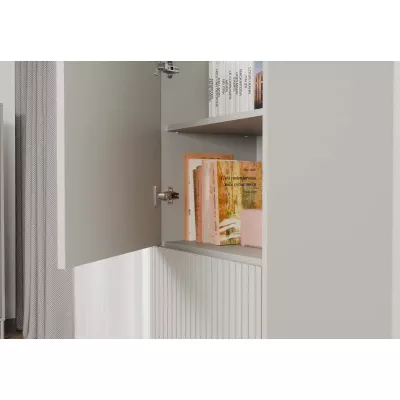 Dvoudveřová policová skříň 54 cm ELBA - kašmír