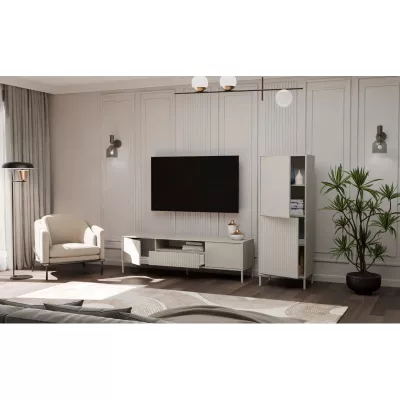 Dvoudveřová policová skříň 54 cm ELBA - kašmír